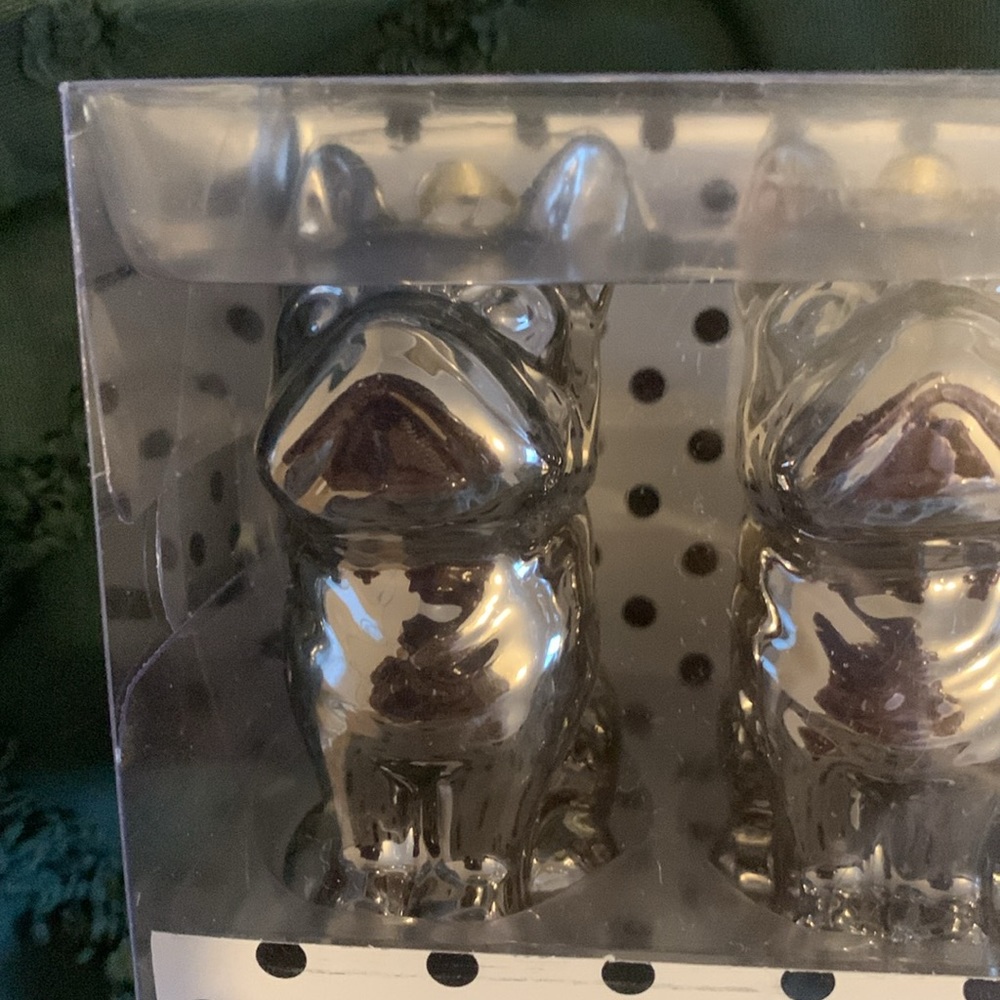 French bulldogs Christmas ornaments